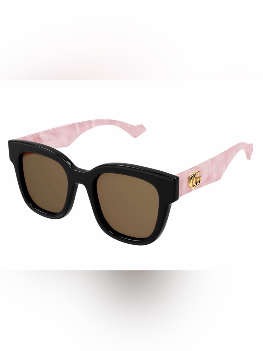 Gucci Women Black & Pink Sunglasses